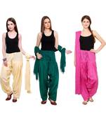 multicolor cotton Patiala with cotton Dupatta