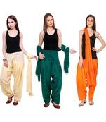 multicolor cotton Patiala with cotton Dupatta
