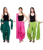 multicolor cotton Patiala with cotton Dupatta