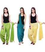 multicolor cotton Patiala with cotton Dupatta