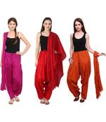 multicolor cotton Patiala with cotton Dupatta