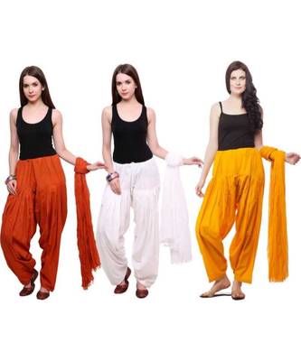 multicolor cotton Patiala with cotton Dupatta 1