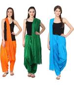multicolor cotton Patiala with cotton Dupatta