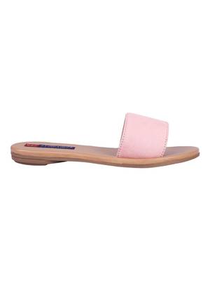 suede Stylish Embriodery blue Flat Sandal For Women 2