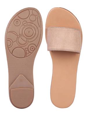 suede Stylish Embriodery blue Flat Sandal For Women 4