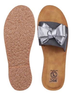 suede Stylish Fancy grey Flat Sandal For Women 4