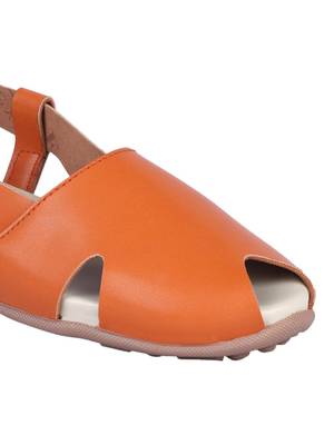 leatherette Stylish pink Flat Sandal For Women 5