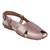 leatherette Stylish pink Flat Sandal For Women
