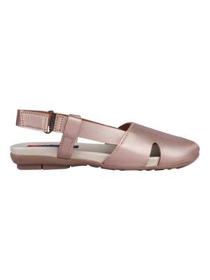 leatherette Stylish pink Flat Sandal For Women 2