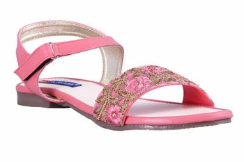 stylish fancy Pink Flat Sandals For women 1