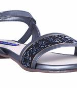 stylish fancy grey   Flat Sandals For women