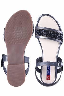 stylish fancy grey   Flat Sandals For women 5