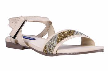 stylish fancy beige  Flat Sandals For women 1