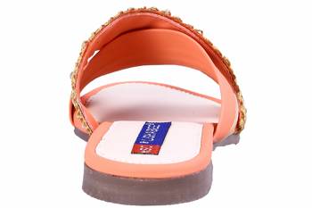 Synthetic stylish fancy Orange Flat Sandals For women 4