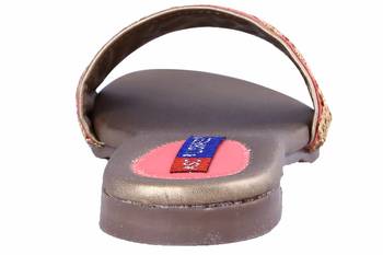 Synthetic stylish fancy Pink Flat Sandals For women 3