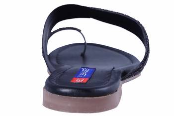 stylish fancy Black Flat Sandals For women 4