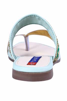 stylish fancy Green Flat Sandals For women 4