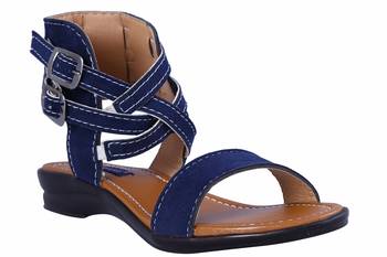 stylish fancy Blue Flat Sandals For women 1