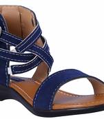 stylish fancy Blue Flat Sandals For women