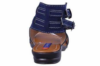 stylish fancy Blue Flat Sandals For women 4