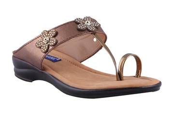 Women  Copper  one toe Sandal 1