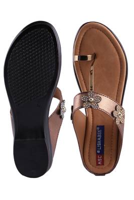 Women  Copper  one toe Sandal 5