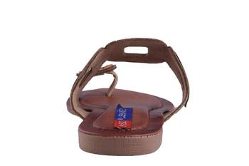 Women brown one toe  Sandal 4