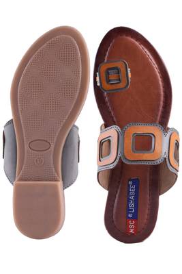 Women brown one toe  Sandal 5