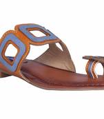 Women Tan  one toe Sandal