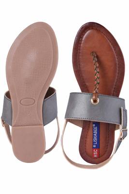Women  Grey Sandal 5