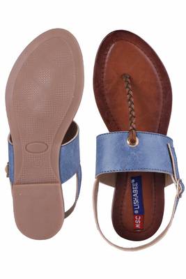 Women  Blue Sandals 5