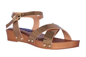 Women  Gold Sandal 1