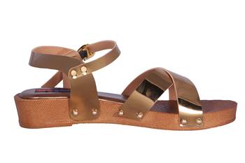 Women  Gold Sandal 2
