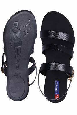 Women  Black Sandals 4
