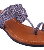 Women one toe  Grey Flats