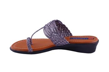 Women one toe  Grey Flats 3