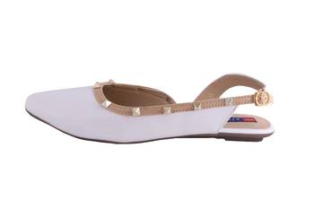 Women flat sandals  White back strap 3