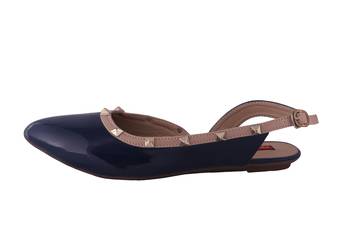 Women  Blue flat sandals back strap 3
