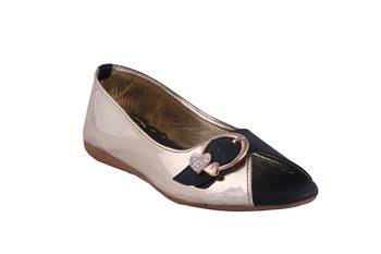 Women  golden slip on  flat sandals 1