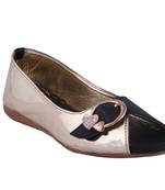 Women  golden slip on  flat sandals