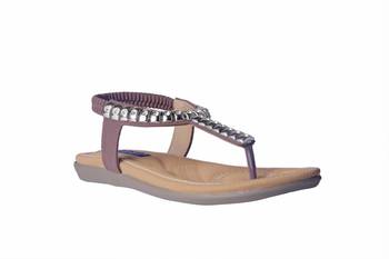 Women Synthetic brown colored back strap  Sandals 1