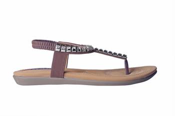 Women Synthetic brown colored back strap  Sandals 2