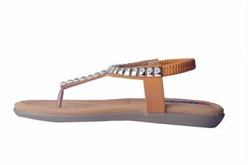 Women Synthetic brown colored back strap  Sandals 3