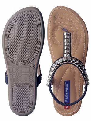Women Synthetic brown colored back strap  Sandals 5