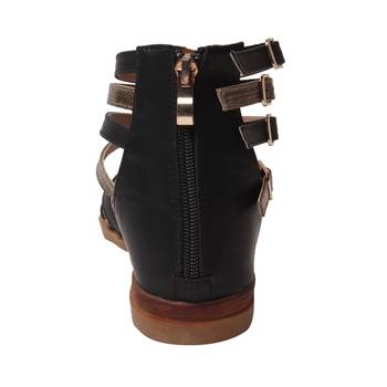 women beige  closed back  flat sandals 4