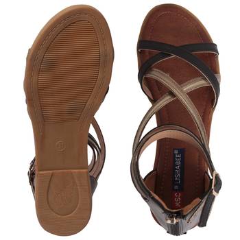 women beige  closed back  flat sandals 5