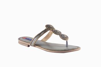 Women Synthetic grey toe separator Sandals 1