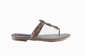 Women Synthetic grey toe separator Sandals 2