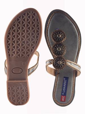 Women Synthetic grey toe separator Sandals 5