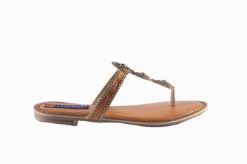 Women Synthetic grey toe separator Sandals 2